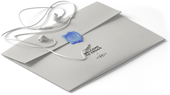 Erggo welcome envelope
